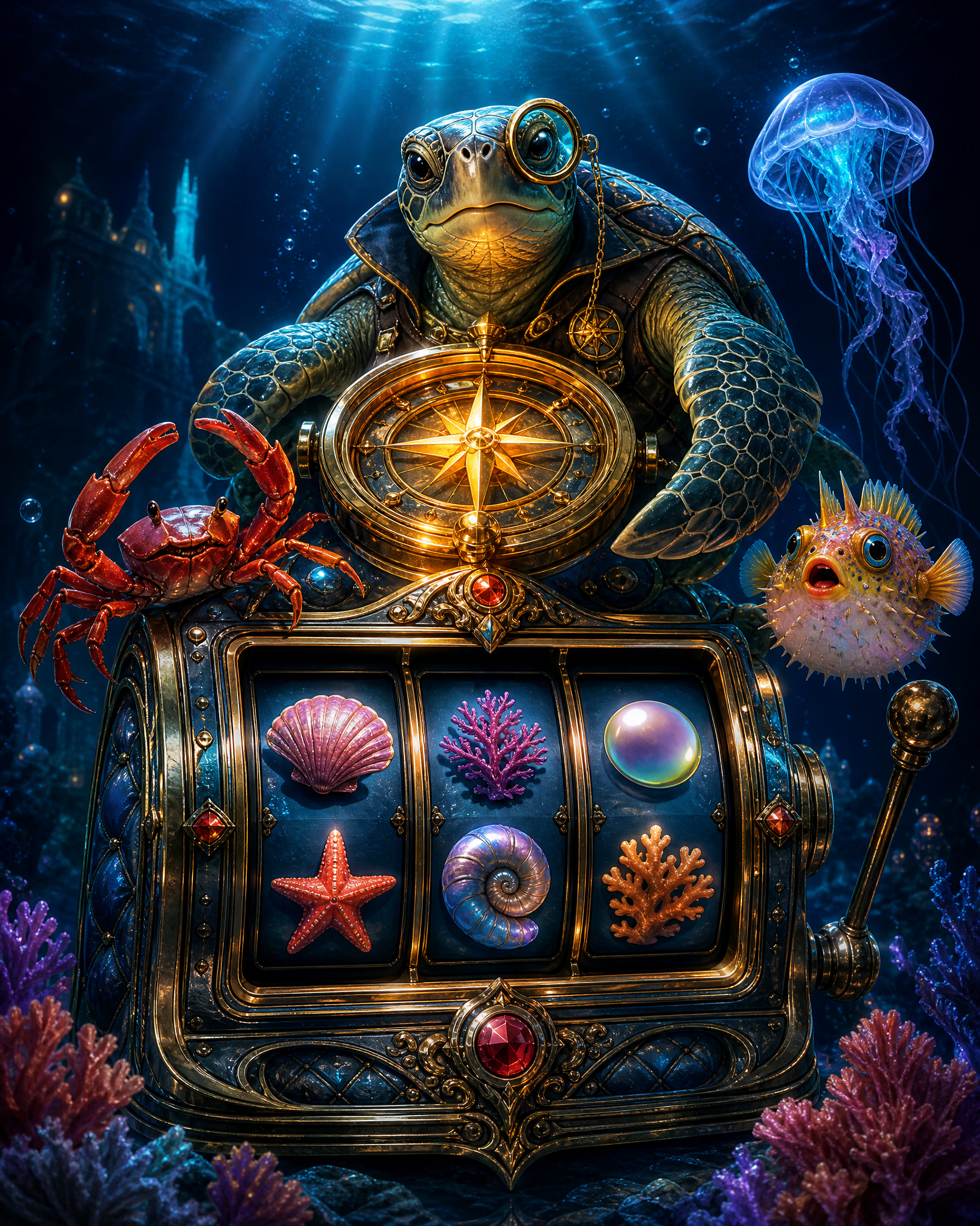 Aqua Slot underwater artwork